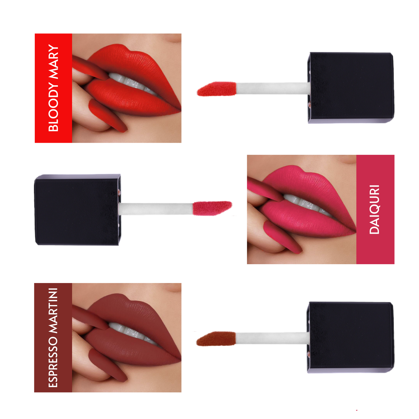 Liquid Lipstick Combo (Bold & Beautiful) - Set Of 3