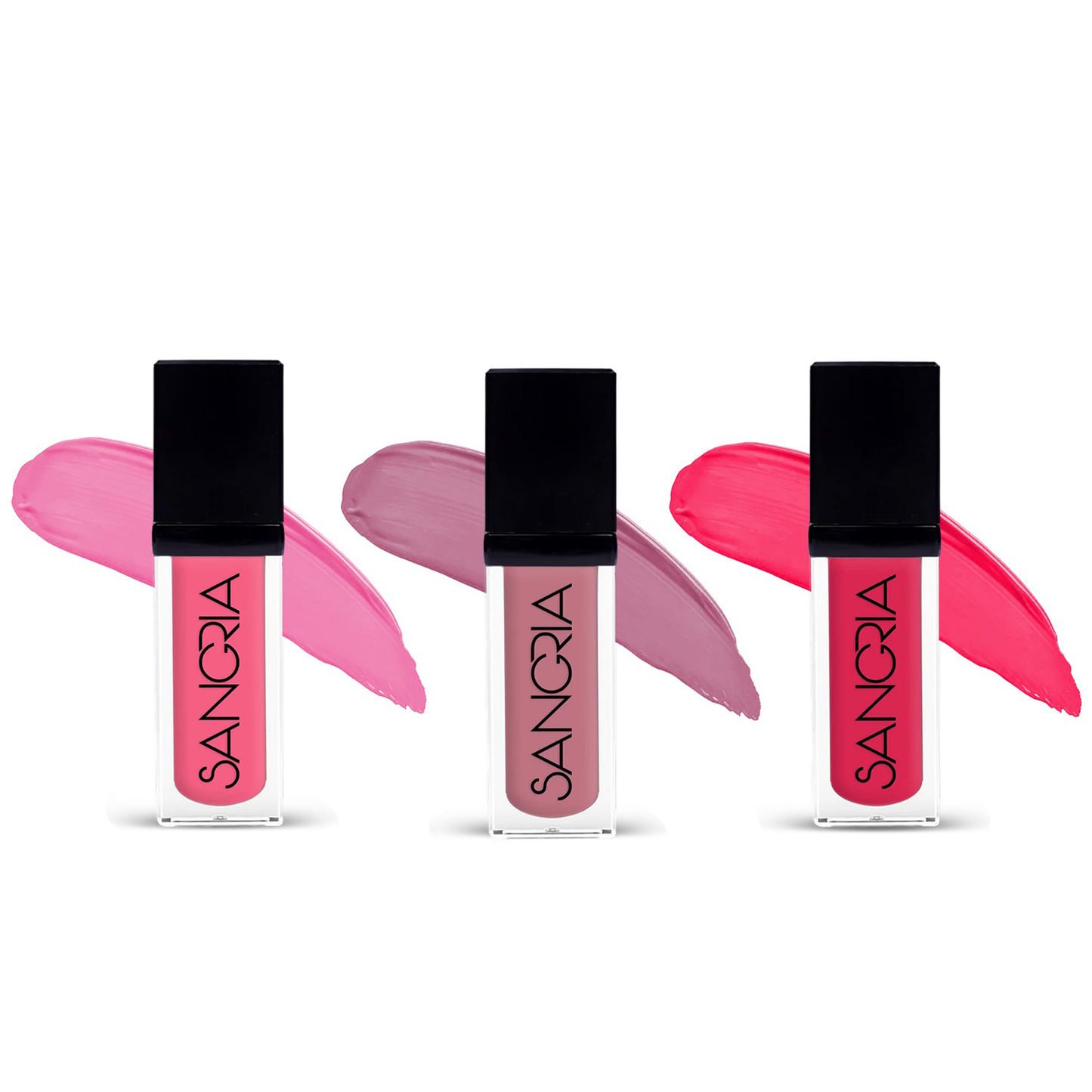 Liquid Lipstick Combo (Juicy Pinks) - Set Of 3