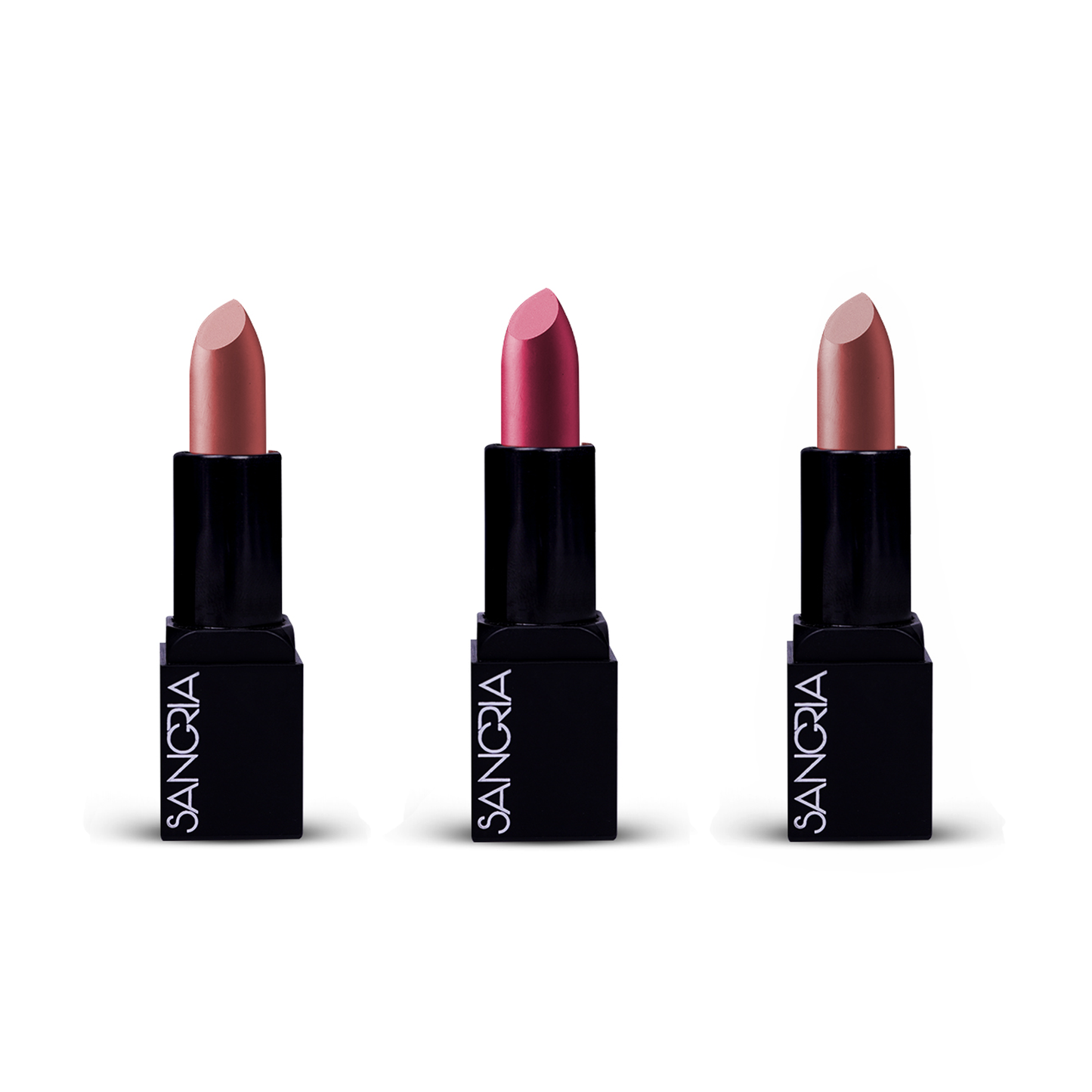 Matte Lipstick Combo (Creamy Nudes) - Set Of 3